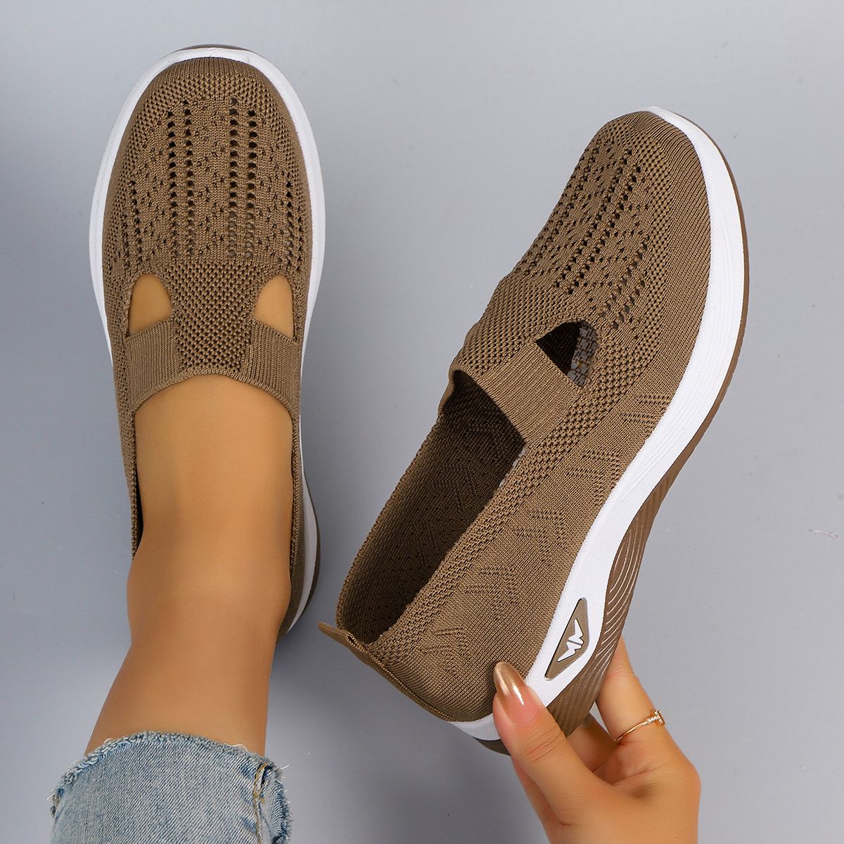 Women's summer breathable mesh flat shoes women's shoes casual sneakers shoes, clearance free shipping