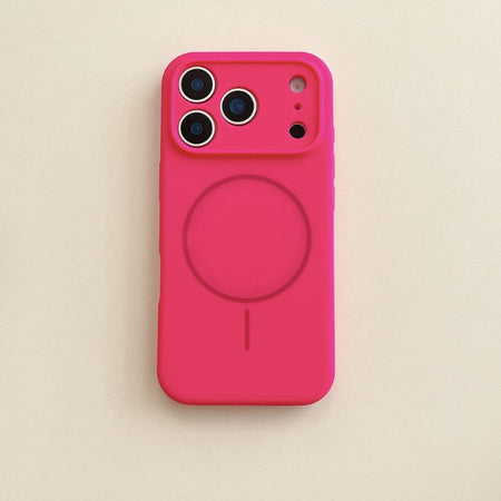 For Magsafe Magnetic Wireless Charging Solid Color Silicone Phone Case For iPhone 17 Pro Max/17/17 Pro Air Bumper Back Cover