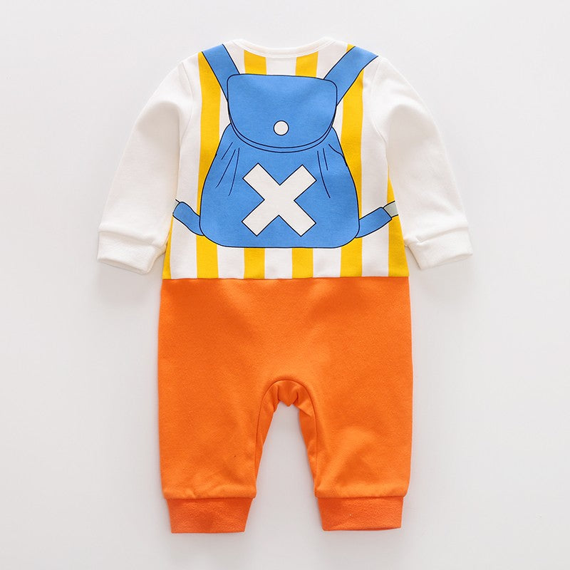Spring And Autumn Newborn Anime Style Role Play Cotton Comfortable Soft Girl Boys 0-18m Long Sleeved Baby Bodysuit