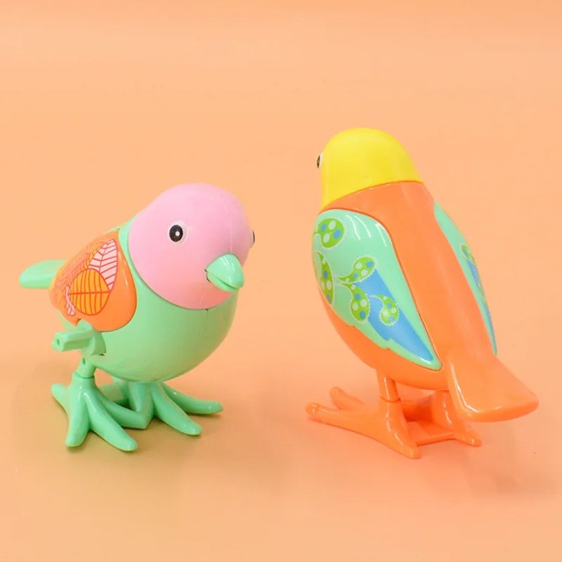 Funny Wind-Up Toys - Jumping Magpie Peacock Pigeon Dinosaur Creative Winding Puzzle Gifts for Toddlers Kids & Babies
