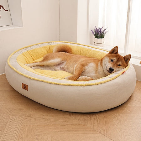 Dog Bed for Small Medium Dogs-Washable Furry Dog Beds, Winter Fleece Pet Beds with Removable Zipper Cover