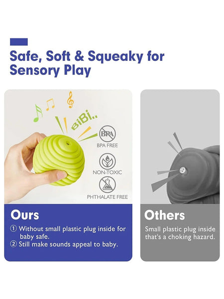 6 PCS Baby Toys Sensory Balls For Children Textured Hand Touch Ball Soft Massage Ball Infant Rattle Senses Toys