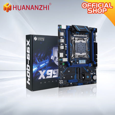HUANANZHI X99 QD4 LGA 2011-3 Xeon Motherboard with Intel E5-2680 V4 Processor DDR4 Memory M.2 NVME SATA Support Non-ECC Combo