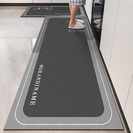 VIMAKA Minimalist Diatomite Bath Mat - Non-Slip Kitchen Floor Pad, Quick Dry Rug, Water & Stain Resistant, Eco-Friendly Design