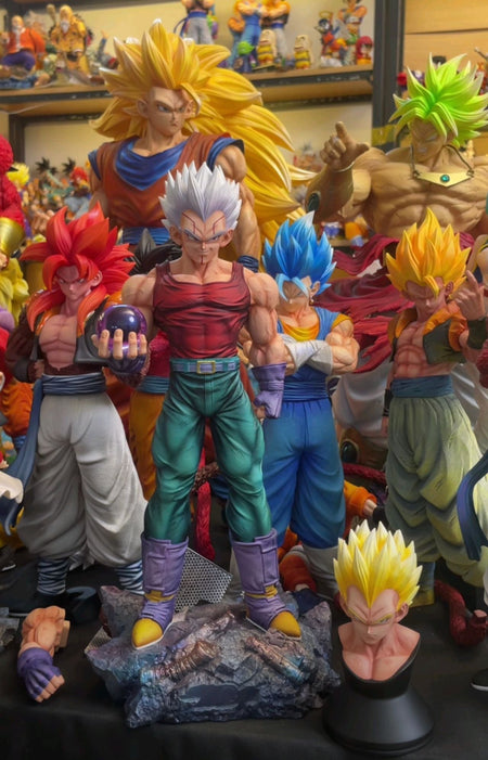 ?IN STOCK? JG studio 31cm Dragon Ball GT Baby&Vegeta Figure Super Saiyan anime Figures PVC Statue 2 heads Model Toys Gifts