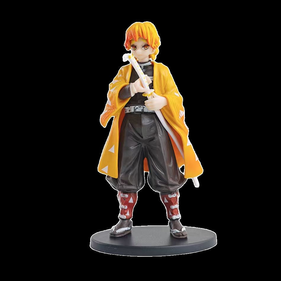 Anime Demon Slayer Kimetsu no Yaiba Figure Kamado Tanjirou Action Figure Agatsuma Zenitsu Nezuko Warrior PVC Model Toys