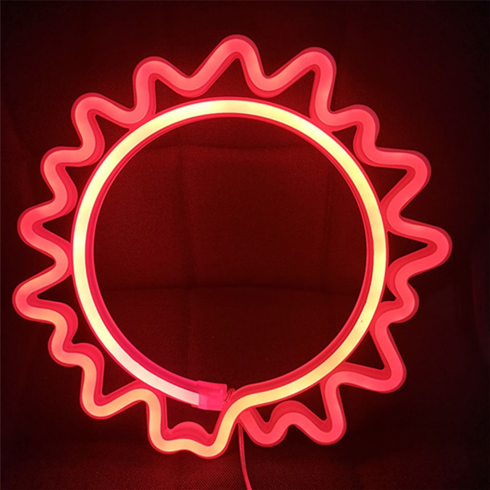 USB/Battery LED Neon Lights Sign for Wall Art Decor Heart Gaming Bar Bedroom Decoration Hanging Neon Sign Party Alien Night Lamp