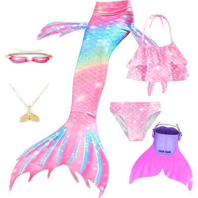 Mermaid Costume for Mermaid Tail for Swimming Can Add Monofin Fin Ariel Mermaid Costumes Cosplay BiSwimsuit set gift
