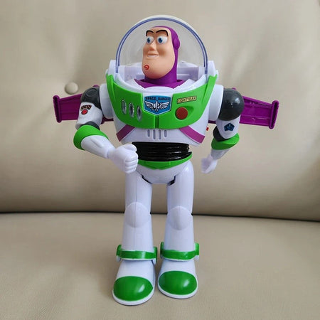 Disney Toy Story Buzz Lightyear Model Toys Piss Electric Walking Robot Doll Action Figure Toy Gift Birthday Toys Model For Kids