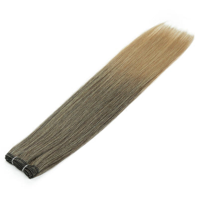 Alibaby Straight Hair Bundles Extensions Smooth Ombre Hair Weaving 26Inch Long Synthetic Straight Hair Bundles Full to End 150g