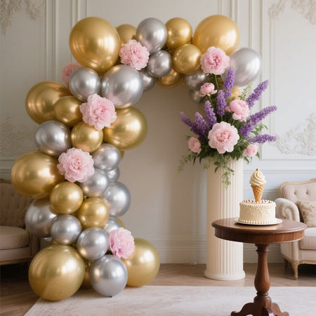 10/20/50pcs Metal Luster Chrome Balloon 5/10/12inch Latex Balloons Rose Gold Silver Red Purple Green Pink Balloon Birthday Party