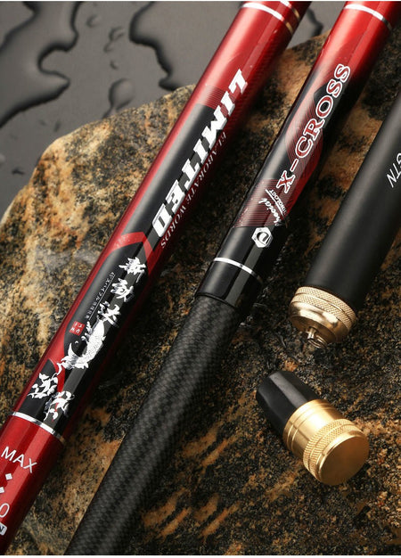 ultra-light carbon stream rod 4.5/6.3/7.2/8/9/10M 4H 28T hand rod crucian carp pole long fishing cane travel feeder fly fishing
