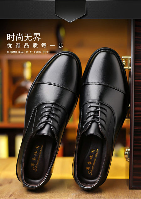 Mens Formal Leather Shoes Slip on Dress Wedding Casual Flats Luxury Walking Oxfords Office Work Zapatos Para Hombre Plus Size