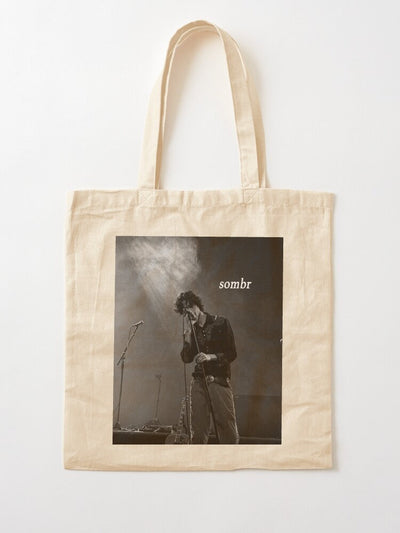 Sombr World Tour Tote Bag Shopping Bag Print Original Design White Unisex Travel Canvas Casual Bag Commuting Portable Handbags