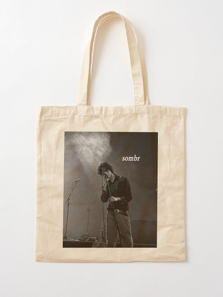 Sombr World Tour Tote Bag Shopping Bag Print Original Design White Unisex Travel Canvas Casual Bag Commuting Portable Handbags