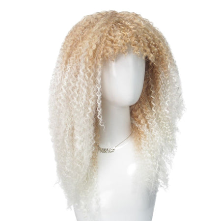 Fashion Colorful Gradient Fluffy Short Hair Multicolor Synthetic Fiber Wig April Fool's Day Halloween Christmas Party