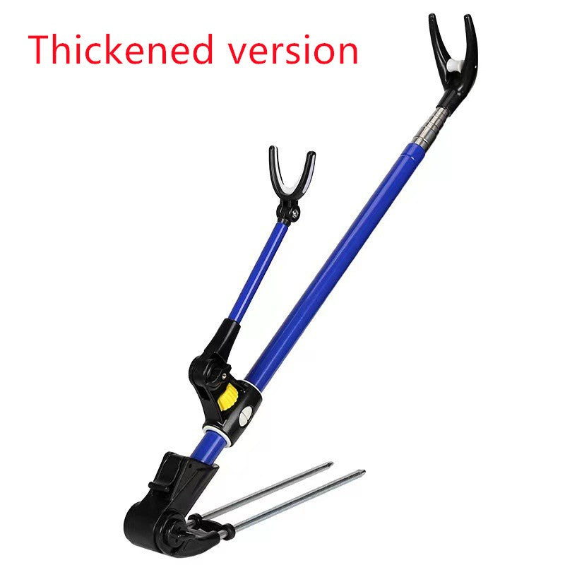 1.7M/2.1M/2.4M New Stainless Steel Thickened Telescopic Fishing Rod Bracket Fishing Rod Dual Purpose Bracket Fishing Rod Holder