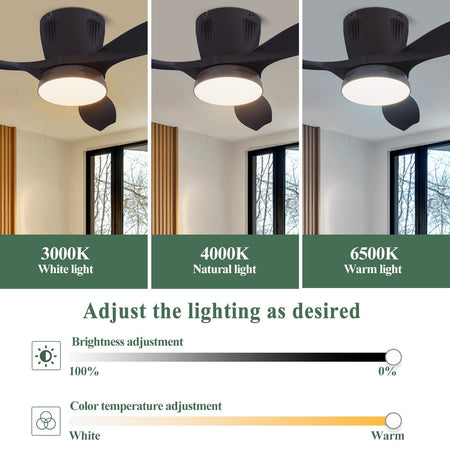 Minimalist Home Fan Light Nordic Led Living Room Restaurant Silent All-in-one Ceiling Fan Ceiling Lamps for Living Room Bedroom