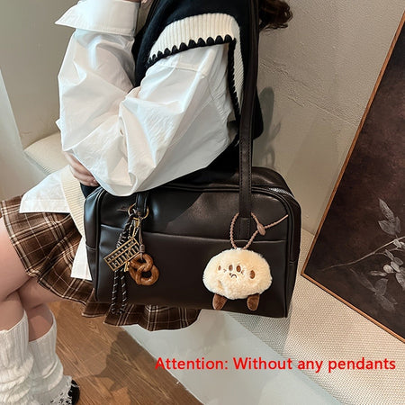 Women's Vintage Korean Style Single Shoulder Bag - Convertible Crossbody/Handbag, Women's Handbag, Underarm Bag, Crossbody Bag