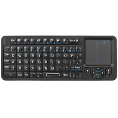Rii K06 Mini Bluetooth Keyboard,Backlit 2.4GHz Wireless Keyboard with IR Learning Touchpad Android TV Box? Mac, Laptop, Windows