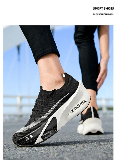 Sports Running Shoes Men Marathon Air Cushion Carbon Plate Breathable Lightweight Women Comfortable Athletic Walk Race Sneakers
