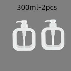 300/500ml Bathroom Soap Dispensers Refillable Lotion Shampoo Shower Gel Holder Portable Travel Dispenser Empty Bath Pump Bottle