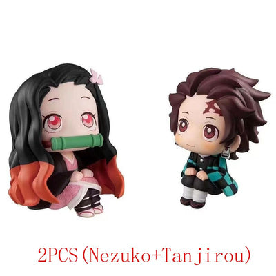 Anime Demon Slayer Doll Toy 6cm Nezuko Tanjirou Zenitsu Inosuke Kyoujurou Kanawo Action Figures Model Toy Kid Xmas Birthday Gift