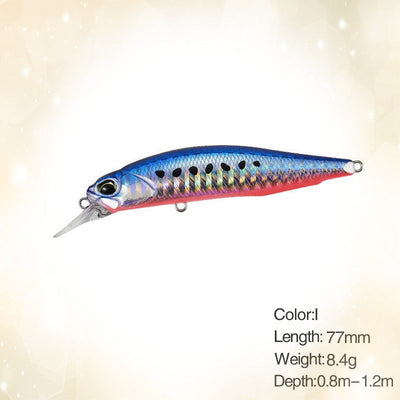 77mm 63mm Minnow Fishing Lure Wobbler Rozante 77SP Long Cast Hover Swaying Lure Jerkbait Artificial Bait Culter Alburnus Bait