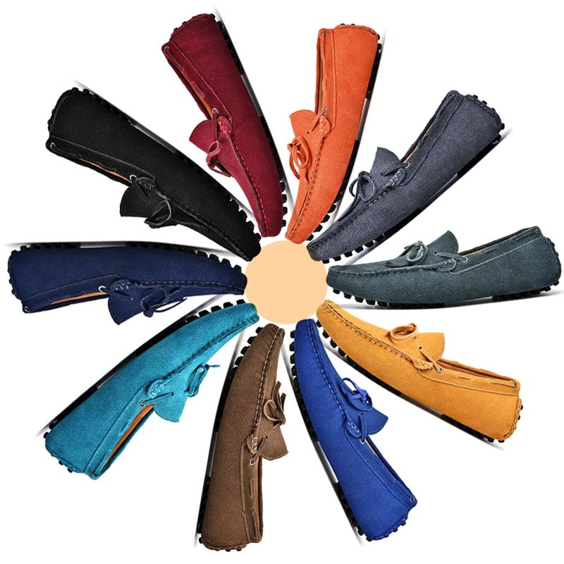 Fashion Men Shoes Genuine Leather Casual Summer Shoes Classic Mens Loafers Elegantes Slip On Flats Plus Size 49 Male Driving