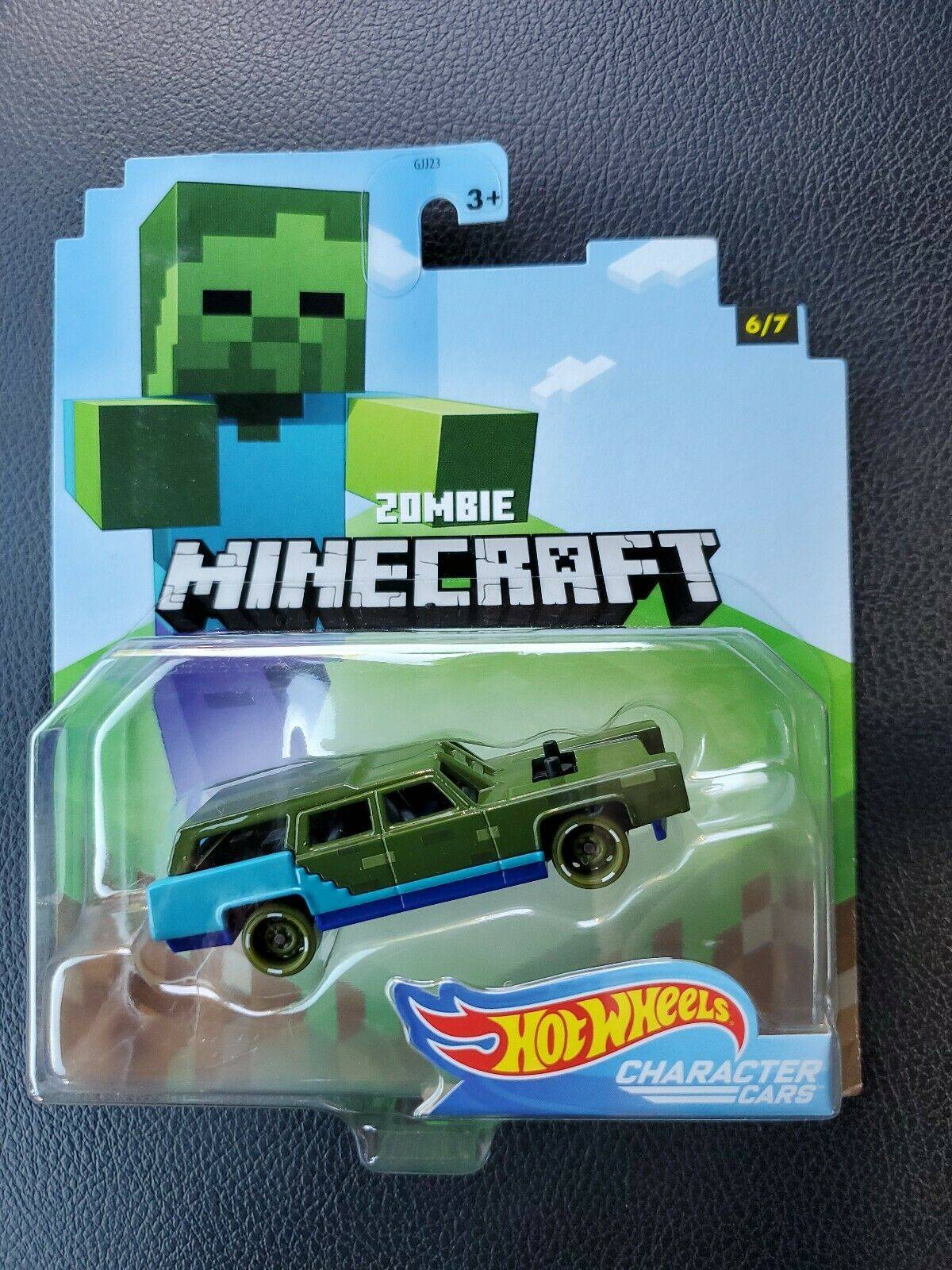 Genuine Hot Wheels Minecraft Series Model Toy Car Desktop Ornament Collectibles Holiday Gifts In Stock