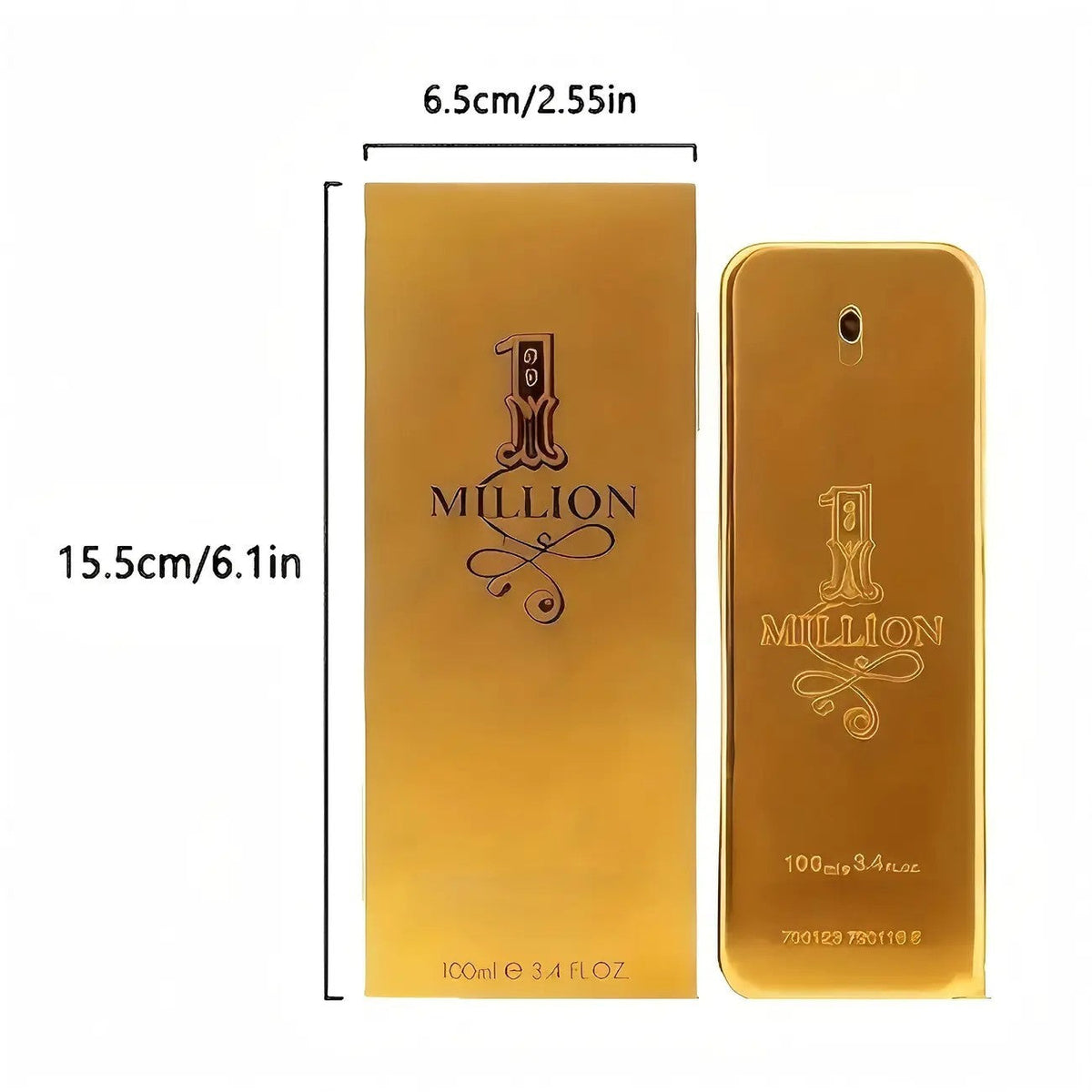 1 Million By Paco Rabanne For Men's Eau De Toilette TESTER 3.4 fl oz 100 ml Men's Cologne New in Box USA