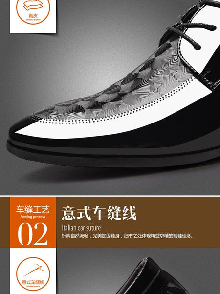 Oxfords Leather Men's Shoes Casual Dress Men Lace Up Breathable Formal Office for Man Big Size 38-48 Flats 2024