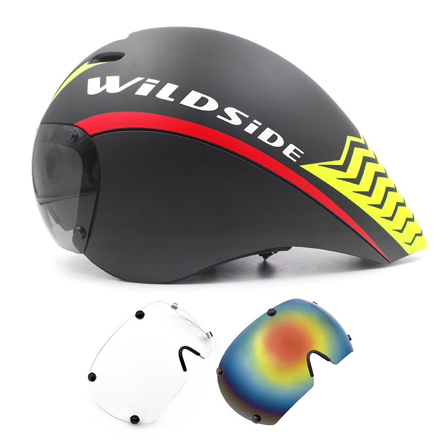TT Cycling Helmet Lens Goggles Triathlon Tri Aero Road Bike Helmet Timetrial Race Bicycle Helmet Men Casco Ciclismo Accessories