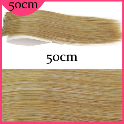 MERISI HAIR Synthetic Invisable Straight Hair Pads Clip In One Piece 2Clips Increase hair volume Hair Extensions Top Side Cover