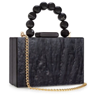 Acrylic Handbag Casual Trend Small Square Bags Women Clutches Wedding Party Dating Lady Trendy Evening Bags Chain Shoulder Bag