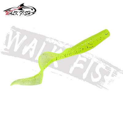 WALK FISH 10Pcs Spinpoler 60MM 80MM Lifelike Fish Lure Bait Worms Artificial Silicone Soft Lure Bass Pike Fish Lure Wobbler