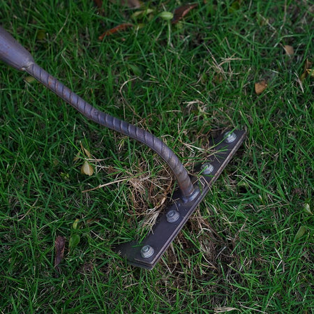 1PCS Teeth Carbon Steel Garden Hand Rake for Farm Garden Weeding Tools Scarifier Agricultural Nail Harrow Metal Harrow