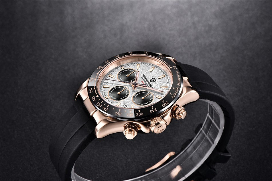 40mm New V2 PAGANI DESIGN Men's Quartz Watches Sapphire Retro Chronograph Stainless Steel Waterproof Watch Men Relogio Masculino
