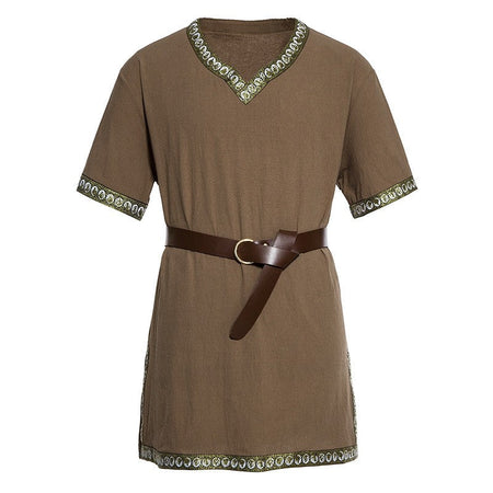 Knight Cosplay Medieval Costume Tunic Halloween Costumes for Men Adult Viking Pirate Disguise Fancy Clothing Carnival Shirts