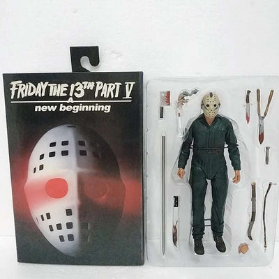 The 13th Figure Toys NECA Friday Freddy Jason Voorhees Blood Action Figure Jason Collectible Model Christmas Halloween Gifts
