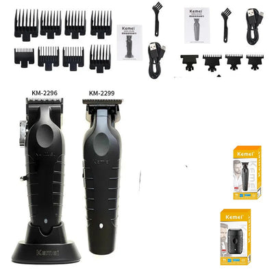Kemei 2299 2296 T95 Professional Hair Clipper Cordless Trimmer Electric Foil Shaver Men Rechargeable Finish Hair Cutting Machine
