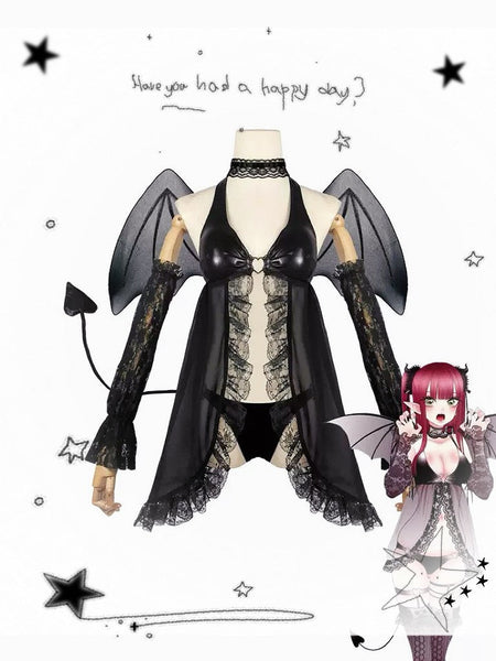 My Dress Up Darling Marin Kitagawa Cosplay Outfit Succubus Little Devil Costume Halloween Party Cosplay Full Set Cute Sexy Stage
