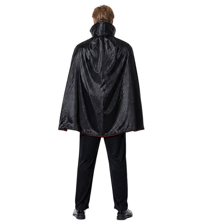 Adult Gothic Vampire Costume Set, Vampire Witch Role-Playing Outfit with Cape for Halloween Family Parties and Costumes