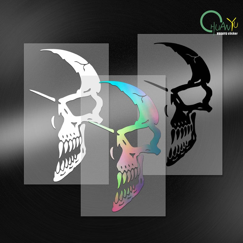 Harley 883 Motorcycle Decal Personalized Sticker Devil Trend Marvel Punisher Fuel Tank Motorcycle Reflective Sticker