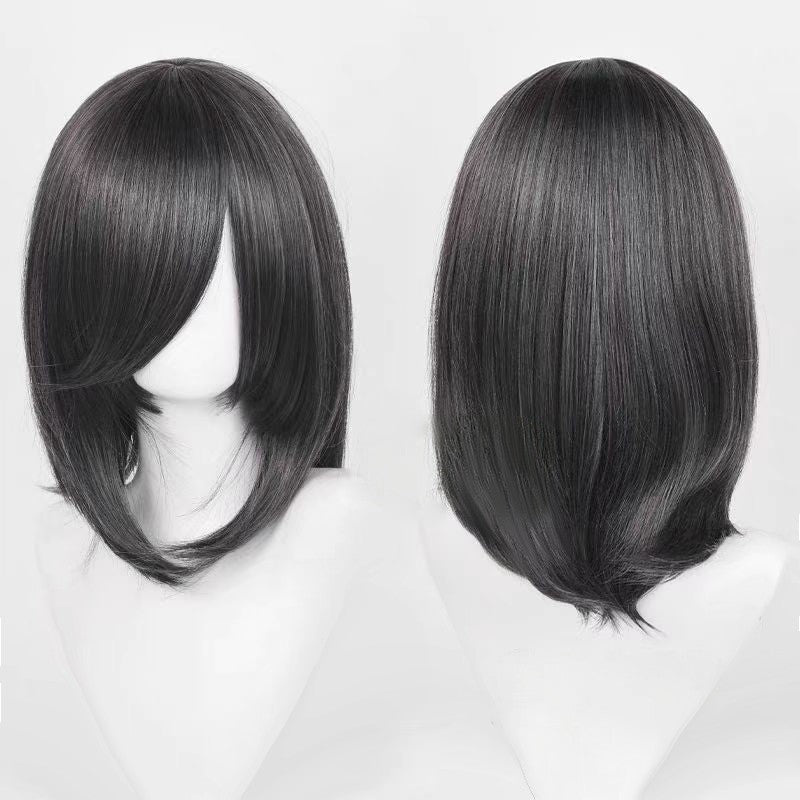 Cosplay Wigs Multicolor 16 Inch Short Straight Men's Wig Synthetic Heat Resistant Wigs for Anime Cosplay Halloween Party Use