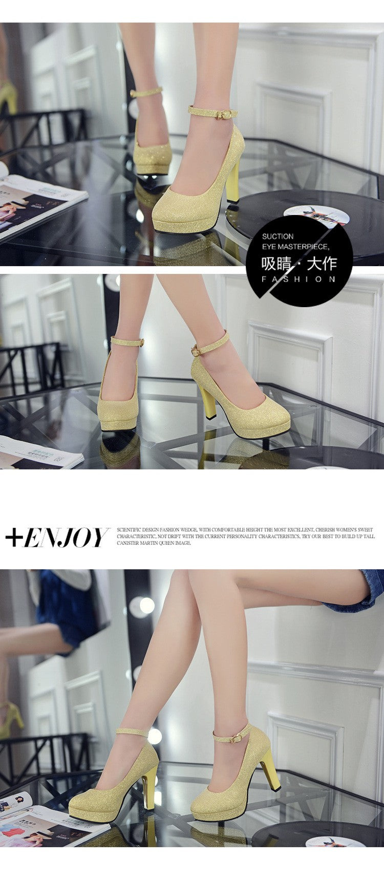 2021Work Shoes Women Black Pumps  Spring Casual Shoes Female High Heels White/red Weding Shoes 34 40 Plus Size Pumps