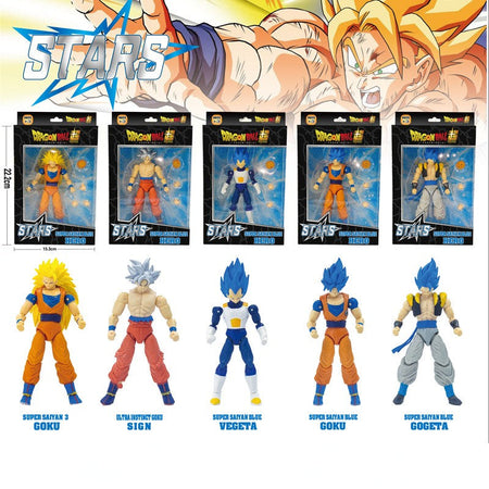 Dragon Ball SHF Goku Vegeta Action Figure Super Saiyan Gogeta Dbz Figurine PVC Collection Model Toys for Kids Gifts