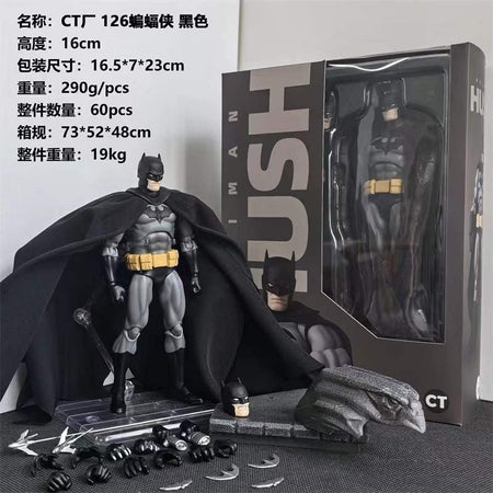 CT Toys Batman Mafex 126 Blue 1/6 Scale Action Figure DC Batman Shf Anime Collectible Figurine for Kids And Collectors Xmas Gift