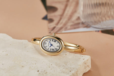 Fashionable Luxury Elegant ladies' Bracelet Watch Roman Numeral Oval Waterproof Women's Quartz Watch reloj ???? ??????? ????????
