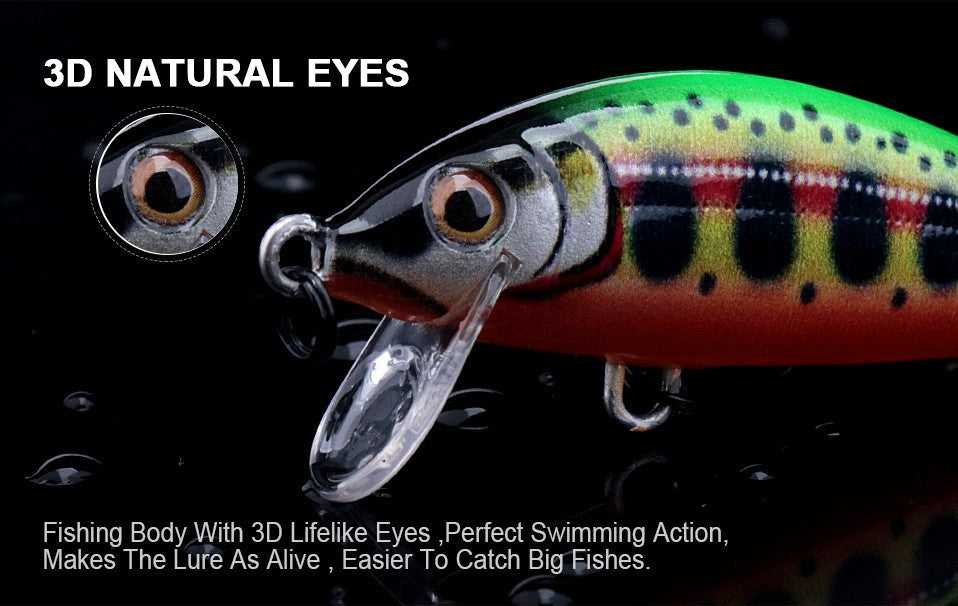 TREHOOK Jerkbait for Bass Trout Pike Sinking Minnow Fishing Lure 50mm 5g Hard Bait Wobblers Crankbait Artificial Fishing Tackle